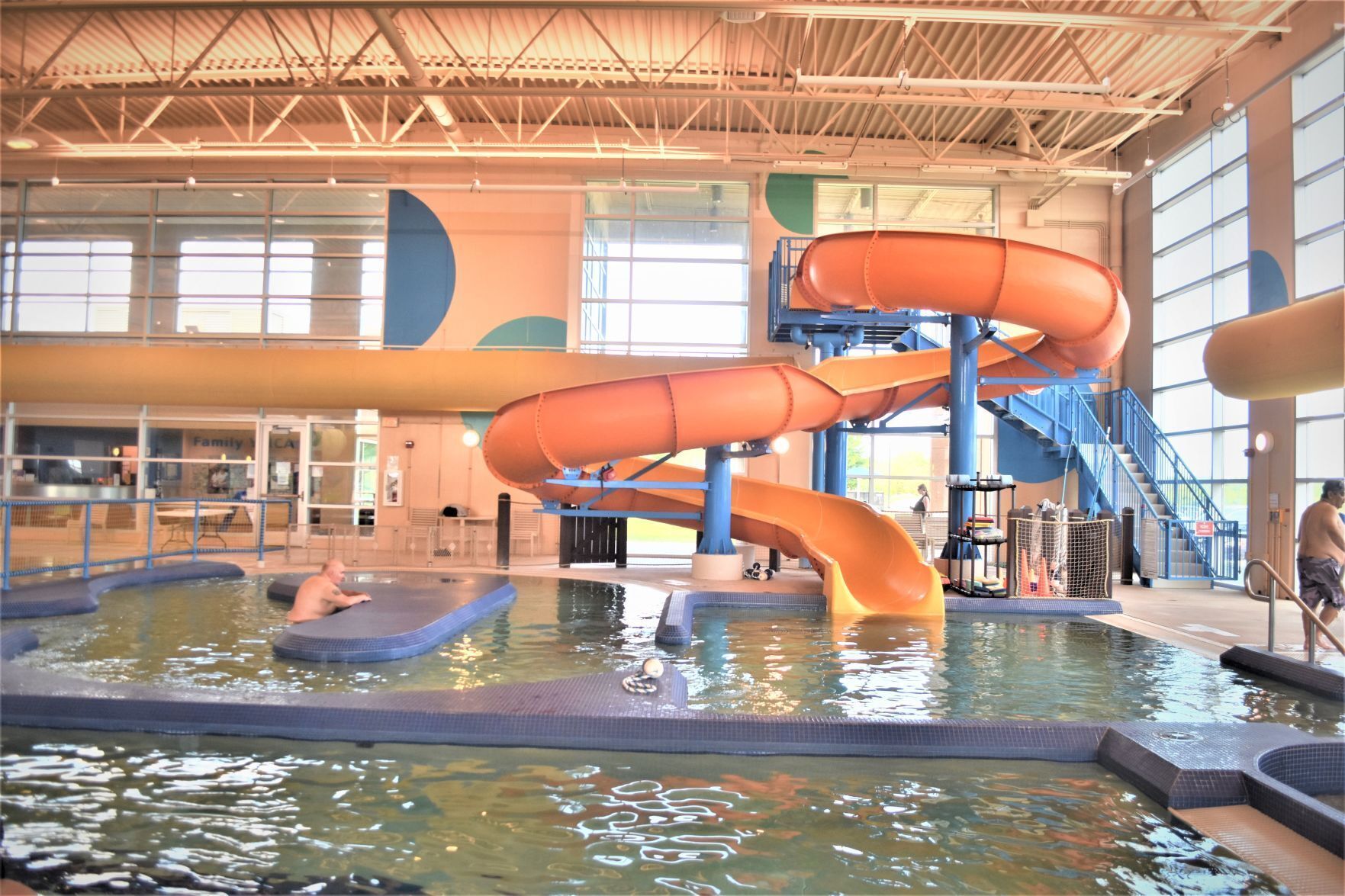 Slide at YMCA pool